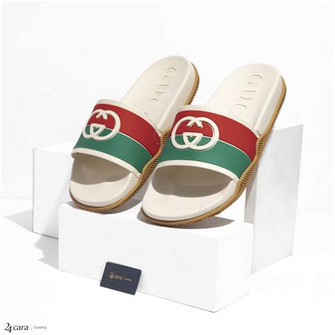 gucci women's web slide sandal|men's interlocking g slide sandal.